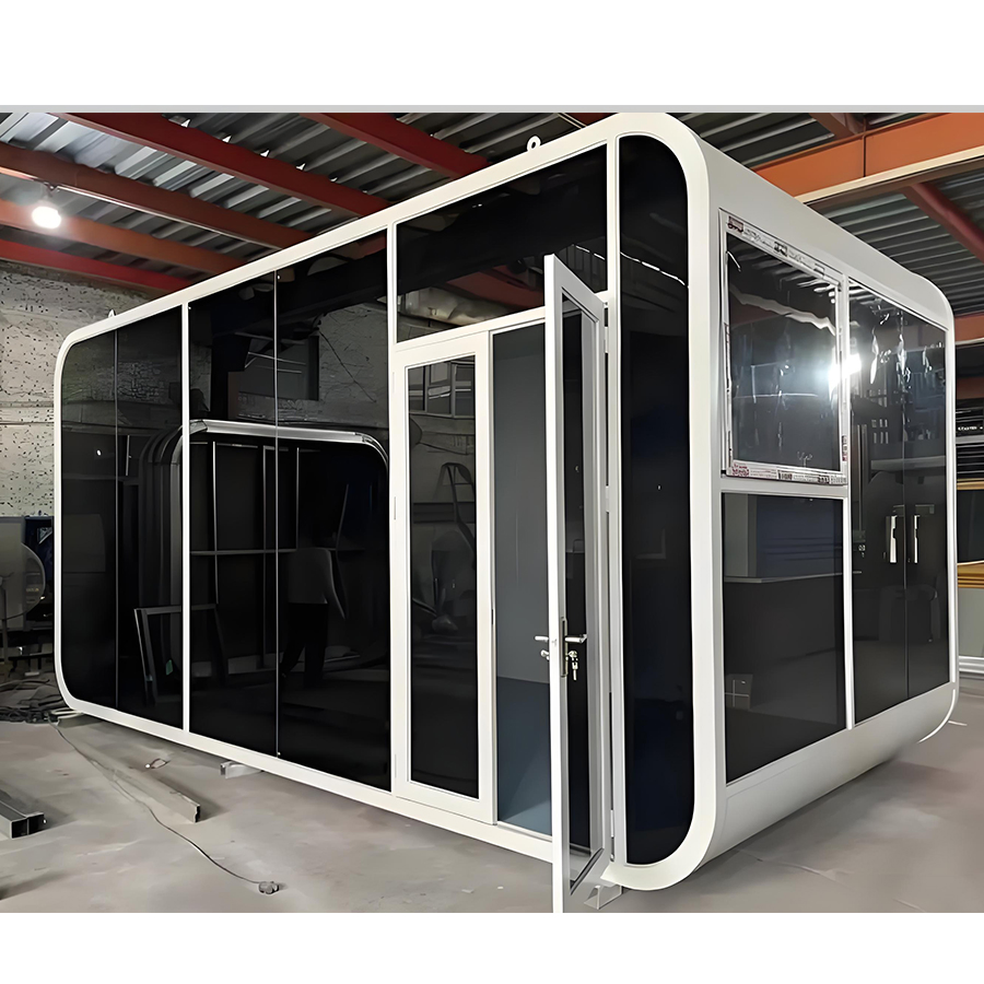 Temperature Control Sunshine House Sandwich Panels Protection New Mobile Glass Houses
