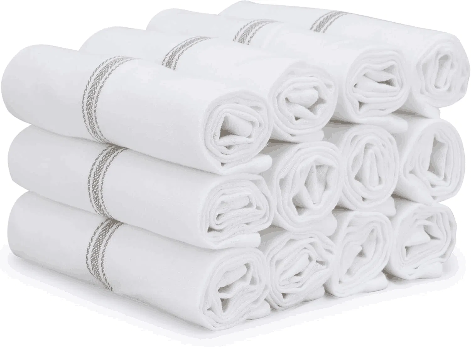 Premium Gots Certified Organic Cotton Kitchen Towels Set