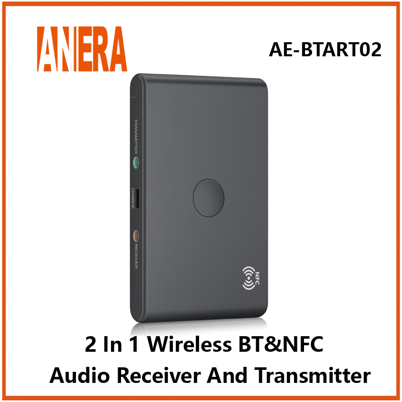 Anera NFC V5.1 Wireless Bluetooth Audio 2 in 1 Receiver/Transmitter Car Music Audio Bt Adapter for Car TV Earphone