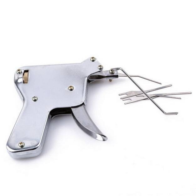 Stainless Steel Door Opener Locksmith Tool Padlock Repair Tools Kit Lock Pick Gun
