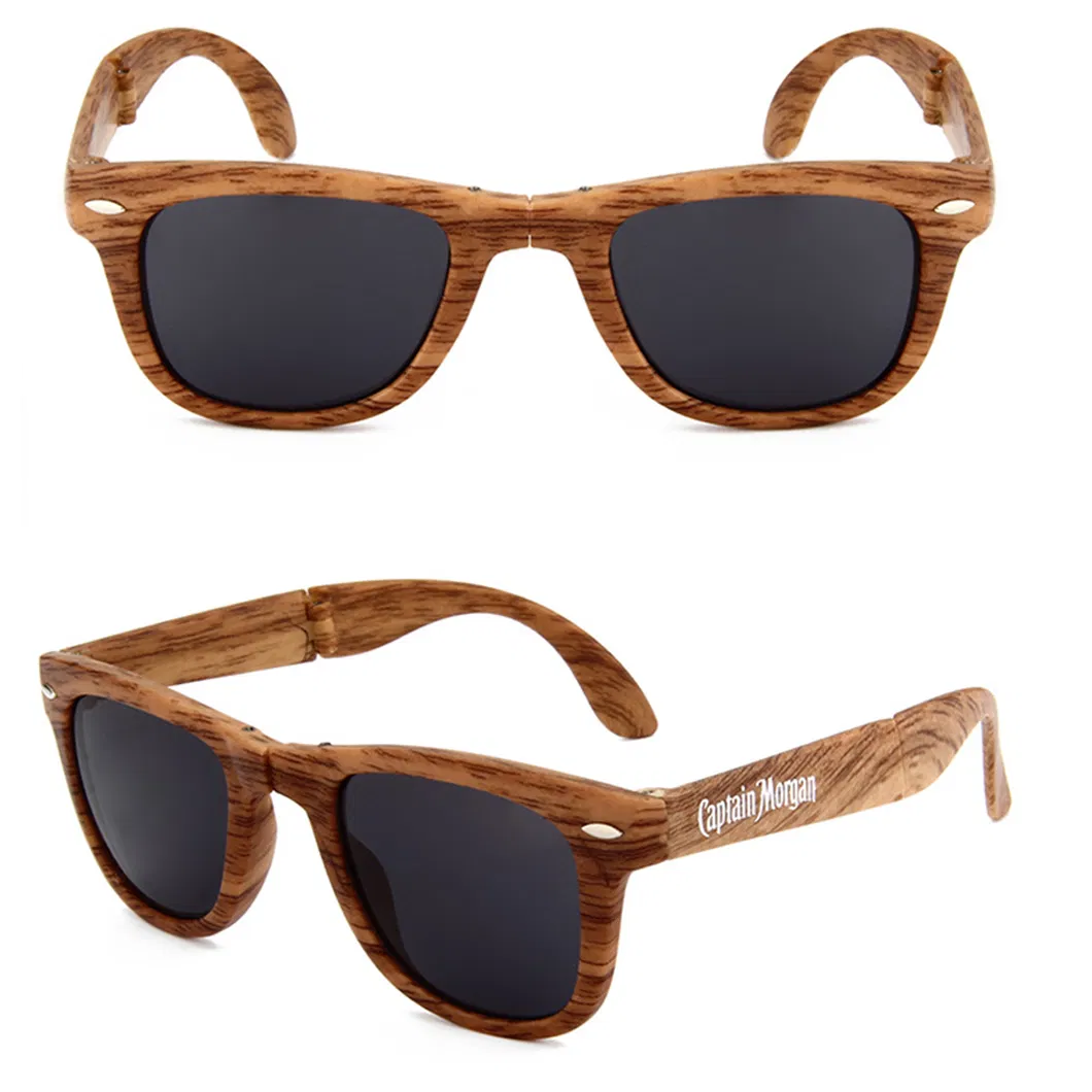 Sell Well Custom Logo Printed Lenses Folding Sunglasses Customized Sunglasses