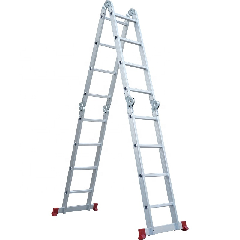 4.7 Meters Small Hinges Aluminum&Aluminium Multipurpose Foldable Step Ladder with Non Slipping Base