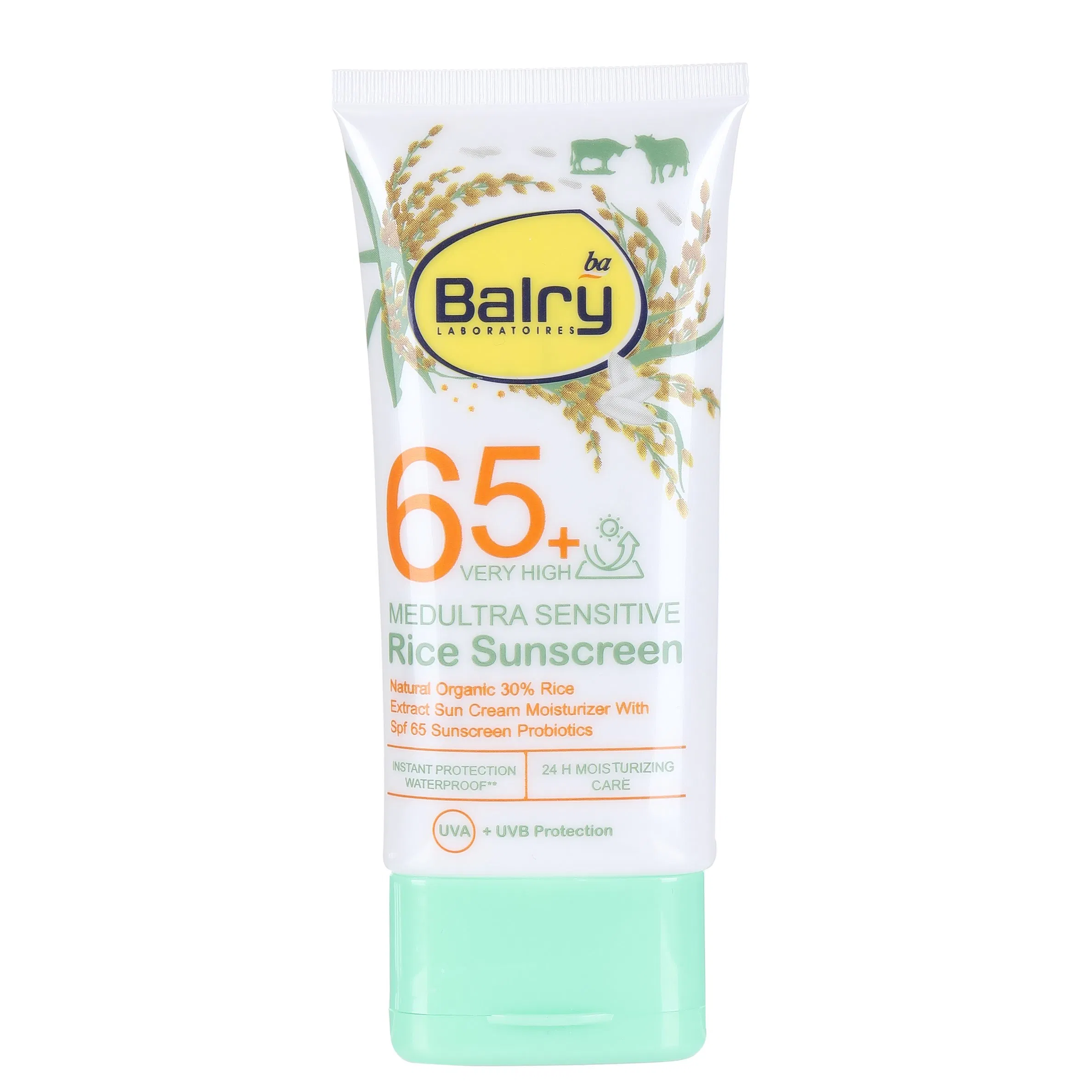 Balry Natural Organic Rice Extract Whitening Skin Sensitive SPF 65 Sunscreen Cream