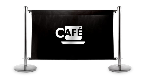 Quality Cafe Barrier in Black