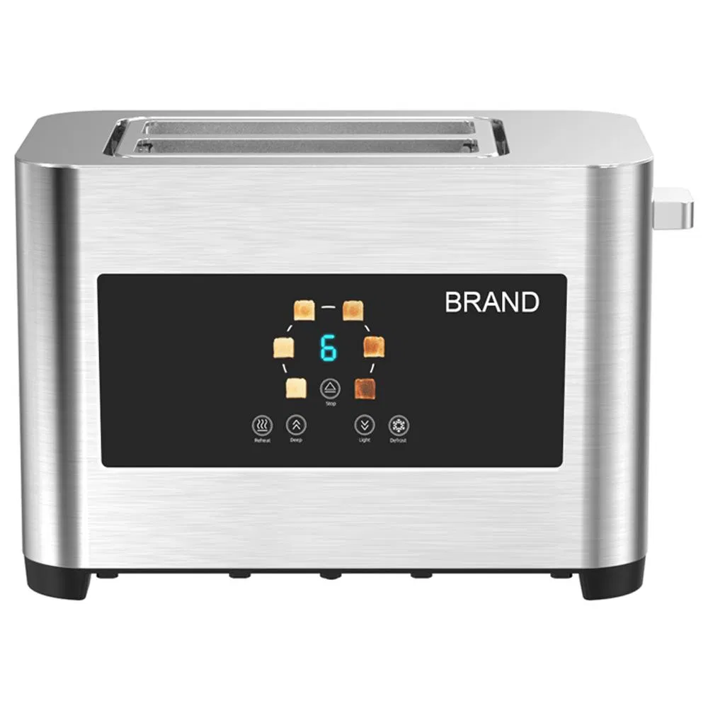 Tenfly Factory Custom Touch Screen Stainless Steel Home 2 Slice Toaster