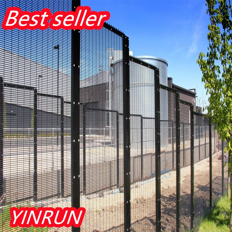 Yinrun Welded 358 Anti Climb Airport Security Fence Razor or Spikes Strengthened