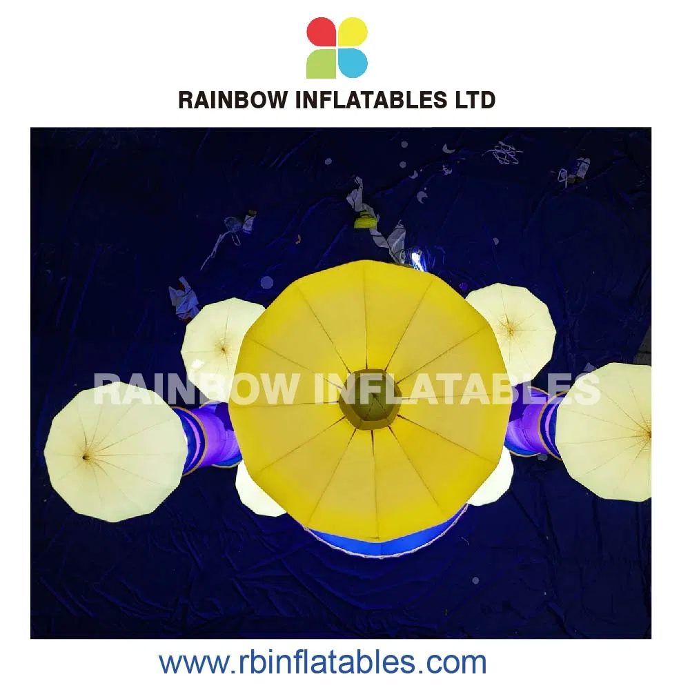 Decorative Purple Inflatable Castle with Shining Royal Design for Holiday Events