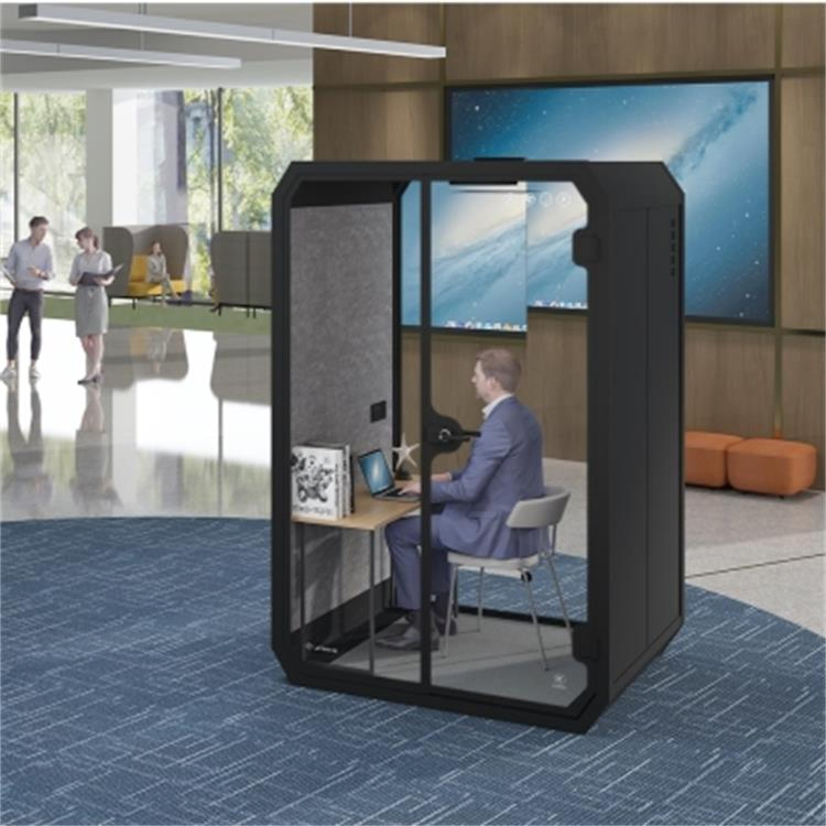Contemporary Home Office Pod Acoustic Booth Quiet Meeting Room Telephone Booth Soundproof Pod Private Space Silence Office Pod