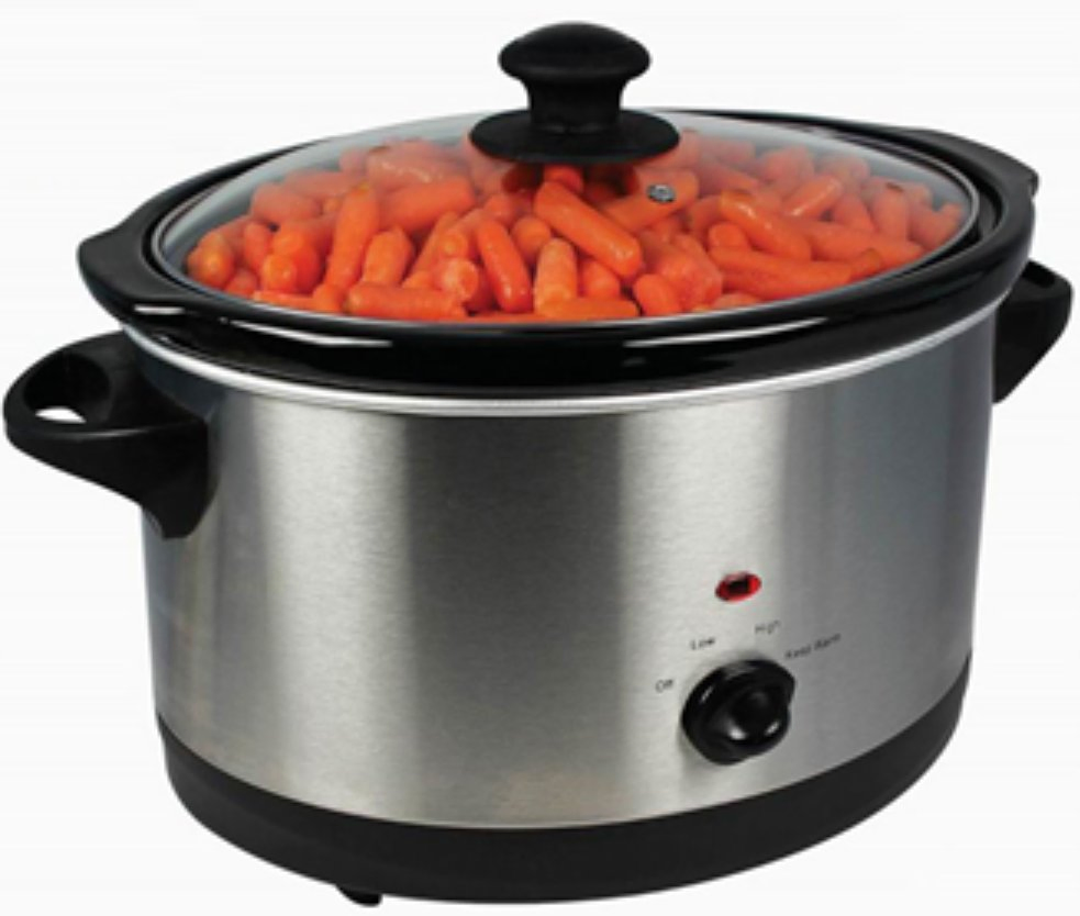 330W 6.5L Slow Cooker with Glid Glass for Homeuse