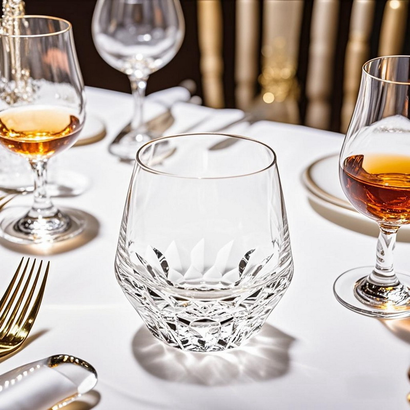 Crystal Luxury Barware Whiskey Glass Set-Highball Old Fashioned Cups Customizable Classic for Hotel Use Perfect Gift Box