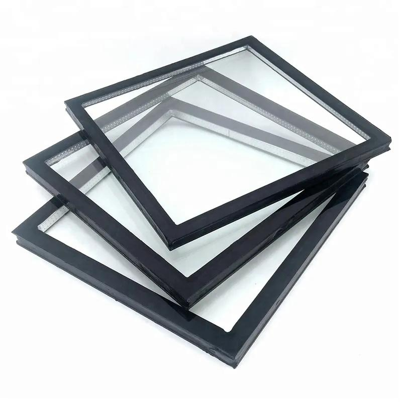 Oversized Black Aluminum Hollow Glass Folding Patio Door Glass Bi-Fold Door