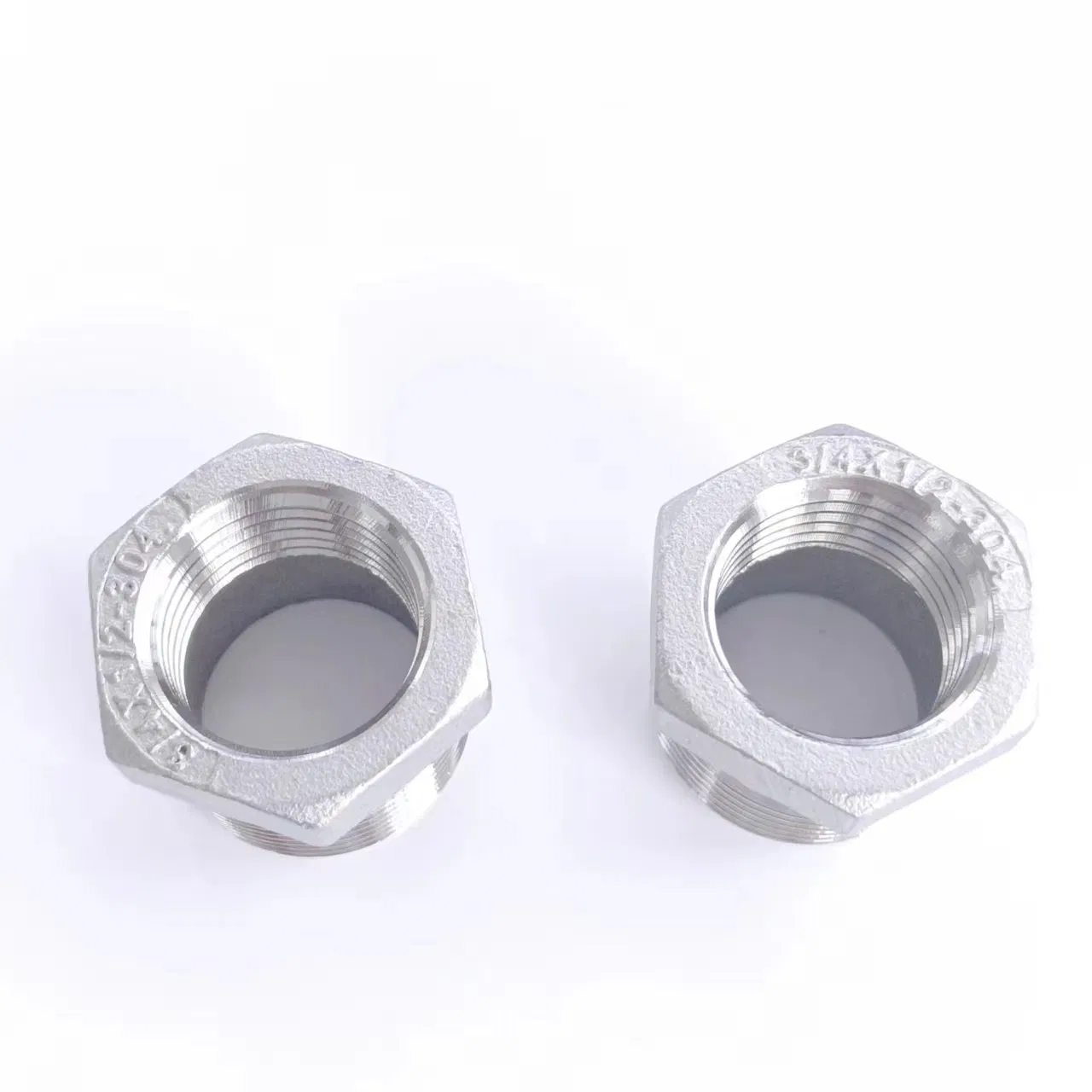 Factory Straight Hair 304 Stainless Steel 2 Inches Hexagon Bushing