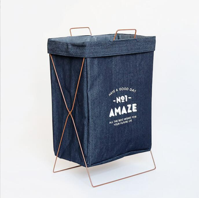 Iron Frame Foldable Laundry Basket