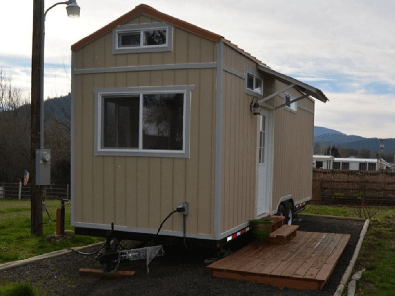 Prefab Steel Frame Tiny Modular Caravan House for Mobile Living