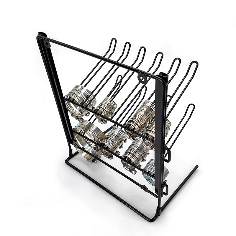 Hose Clamp Racks with 10 Loops/ Headers for Storage Displays