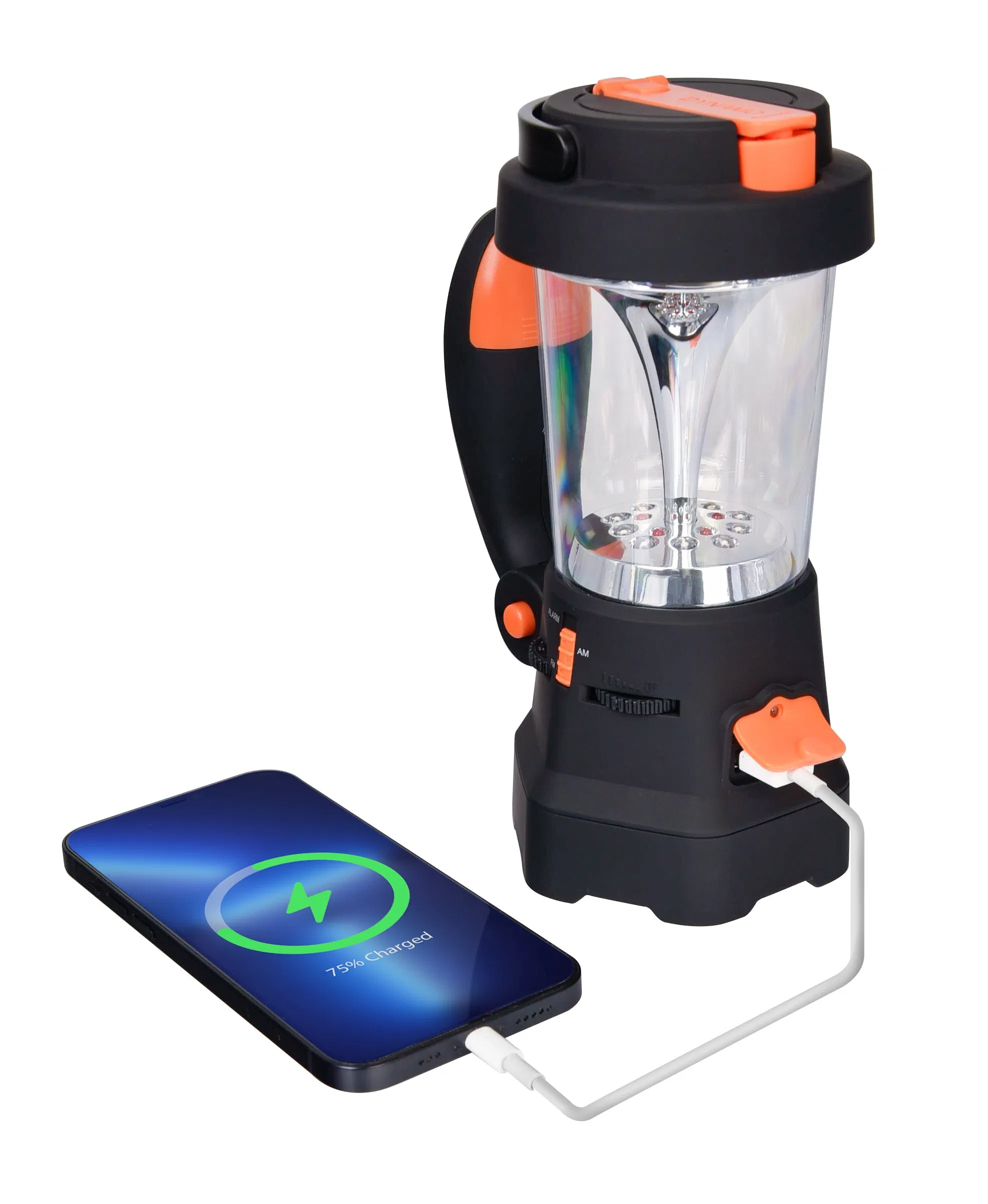 Camping Lantern with Alarm and Am&FM Radio