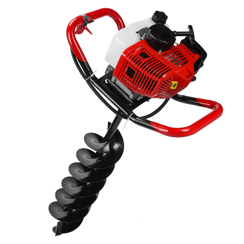 Heavy Duty 1.5KW,52CC Gasoline Post Hole Digger Garden Auger for Drilling
