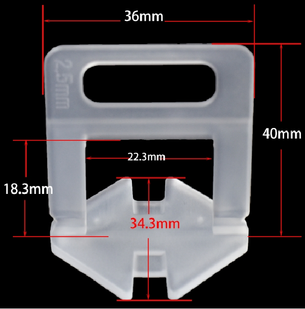 Premium 2.5mm Thickened Tile Leveling System Clips for Wholesale