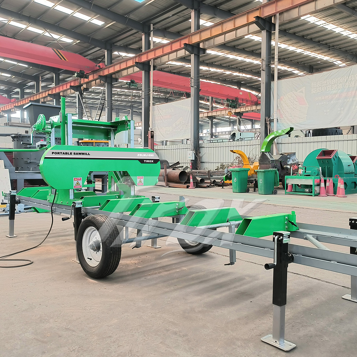 Ленточная пилорама портативная для бревен