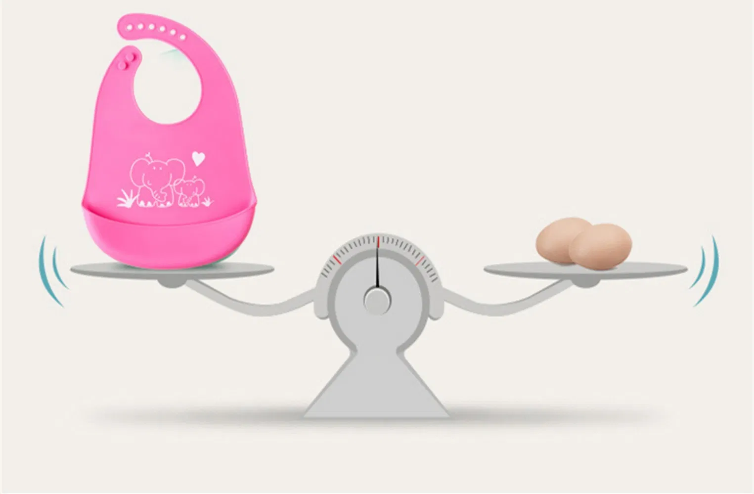 Wholesale Price Silica Gel Non-Slip Comfortable Folding Traveling Baby Bib