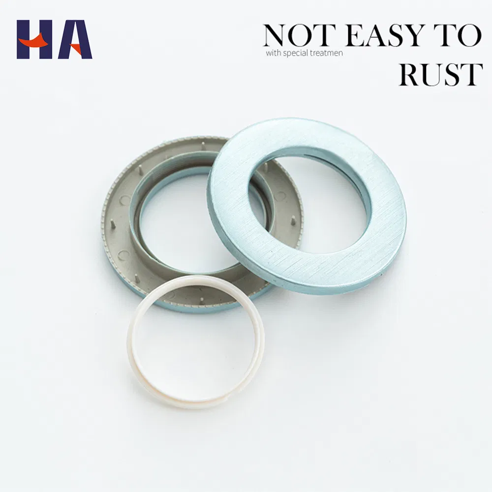 Factory Direct Decorative Easy Glide Roman Shower Curtain Eyelet Drape Rings Plastic Gold Silver Curtain Accessories for Window