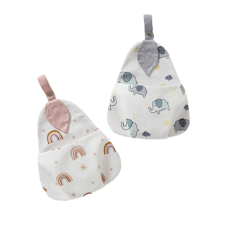 Stylish Cotton Baby Crib Organizer Bag for Diapers and Essentials