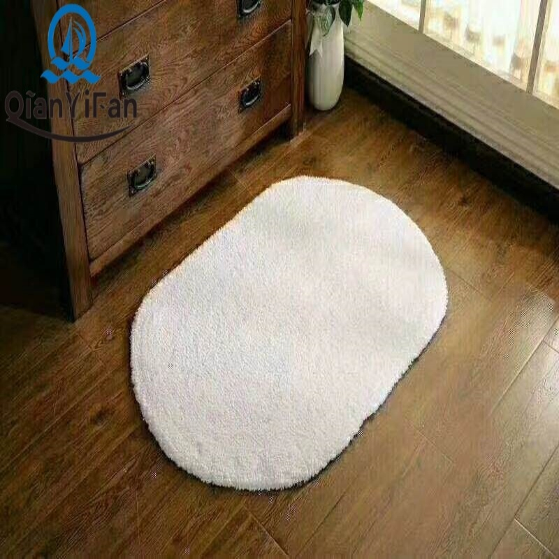 Star Hotel Guest Room Bathroom Absorbent Machine Washable Cotton Thickened Bath Mat