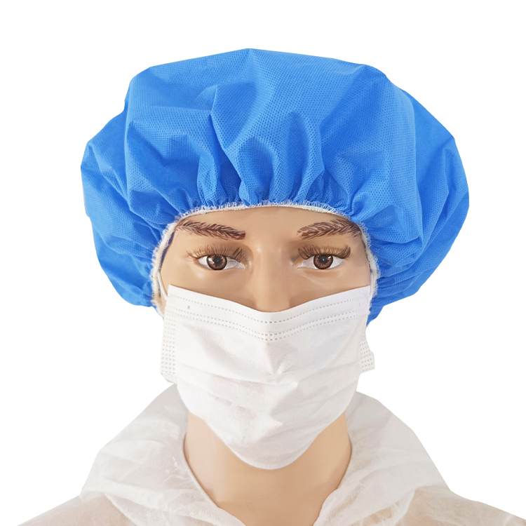 Surgical Nurse Cap Medical SMS20g 21' Bouffant Cap Disposable for Hospital Workshop Use