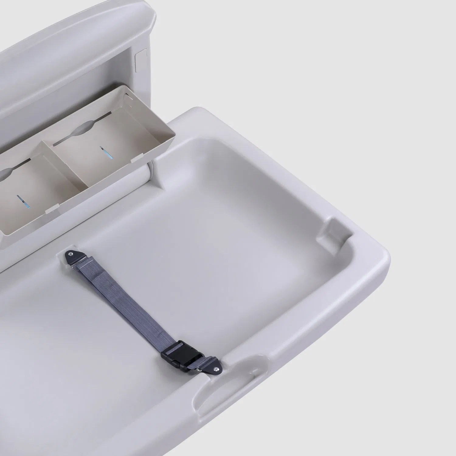 Commercial Baby Changing Station Folding Diaper Table Wall Mounted Nursery Changing Table with Child Safety Seat