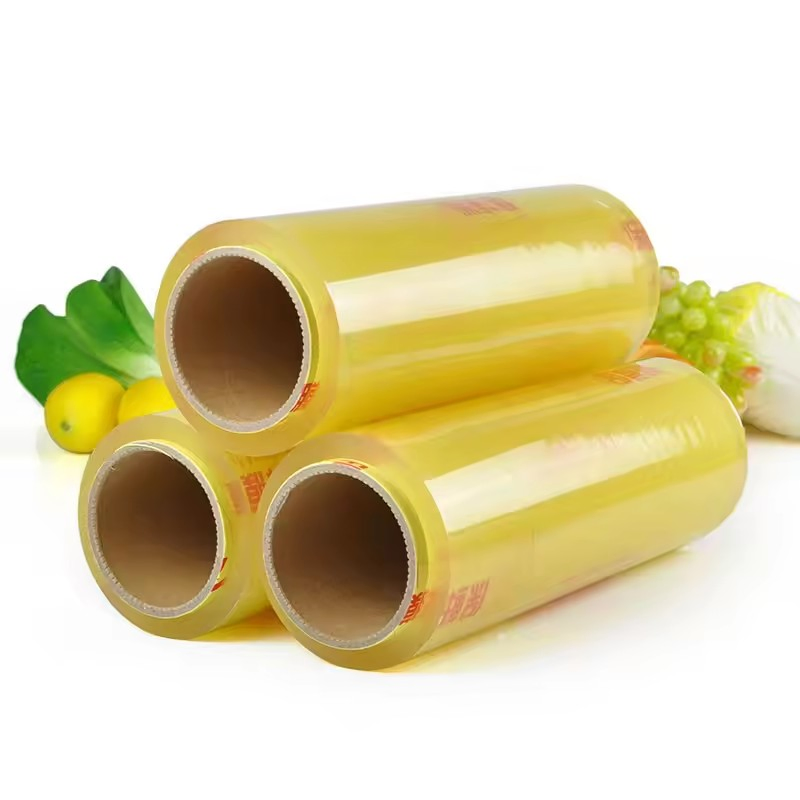 Factory Wholesale Food Grade Plastic Wrap Fresh Fruit Vegetables PVC Cling Film