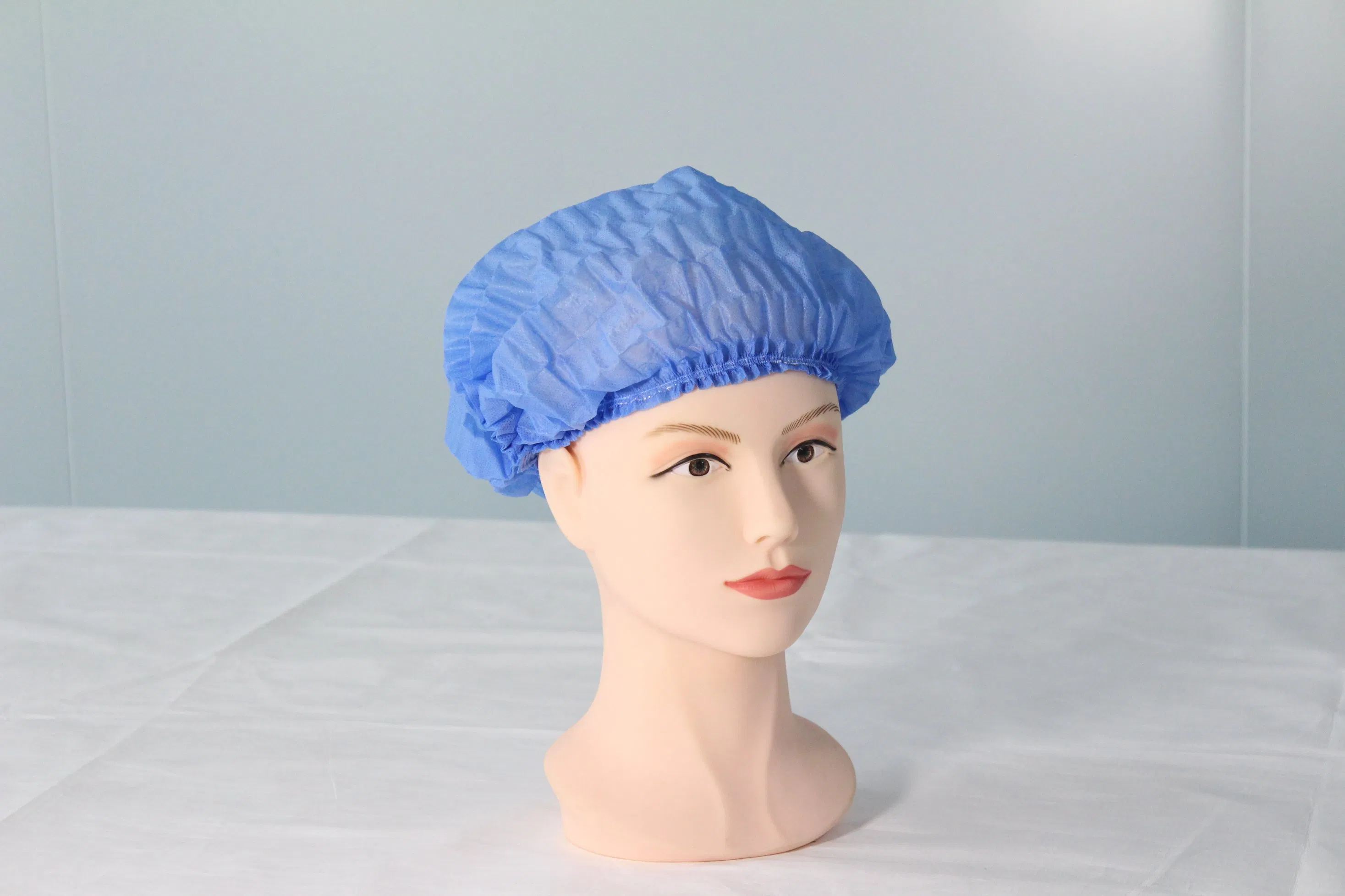 Laboratory Dedicated Protection, Blue SMS 15GSM Dust-Proof Cap, Ensures Experiment Safety
