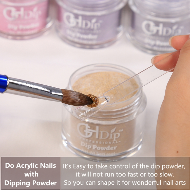 Golden Color Glitter Nail 2in1 Use DIP&Acrylic Powder