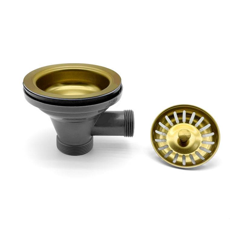 Easy-Install Stainless Steel Odor-Proof Kitchen Sink Strainer with Overflow Protection Pipe