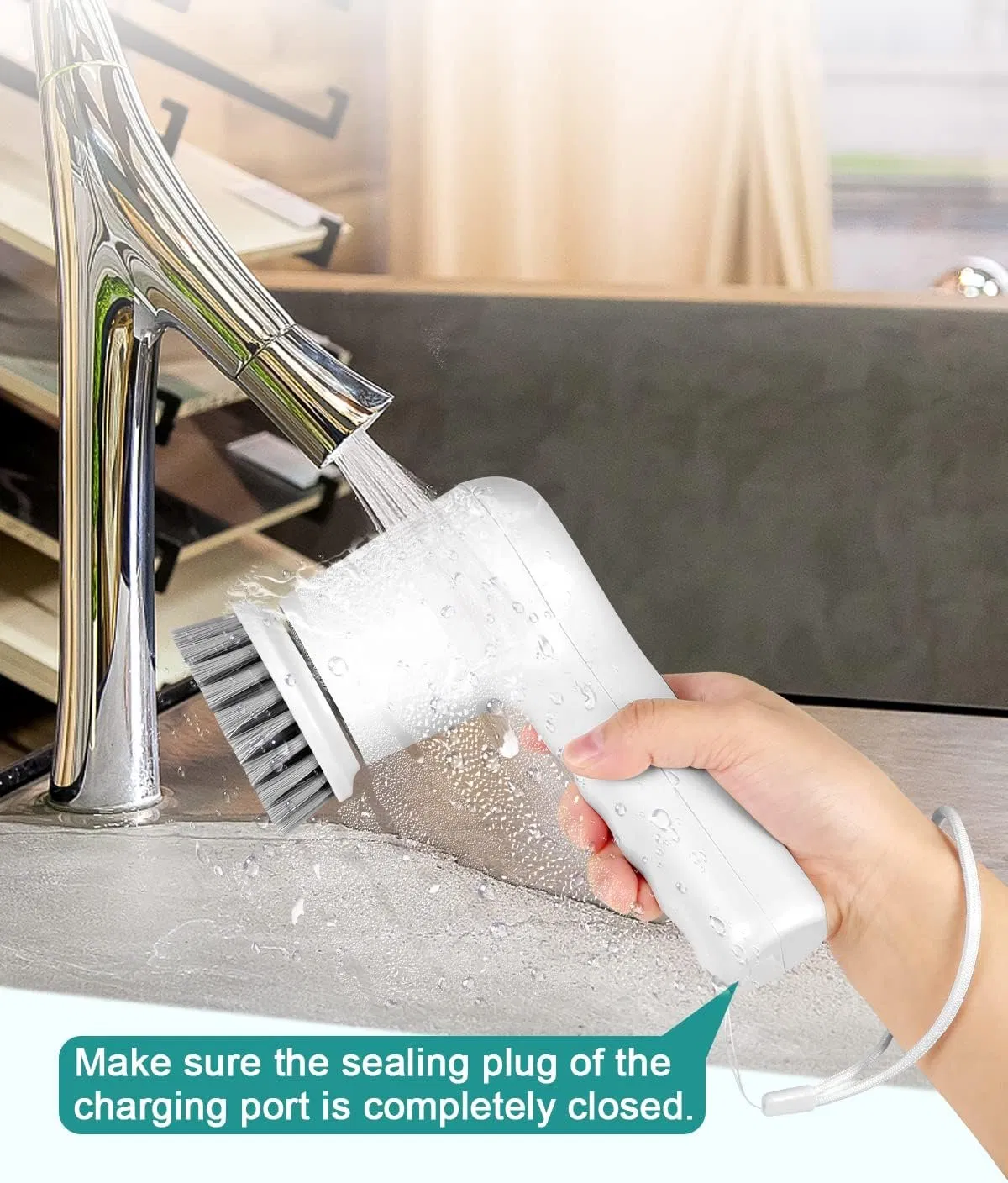 Electric Spin Scrubber Cordless Electric Scrubber for Cleaning Power Shower Scrubber