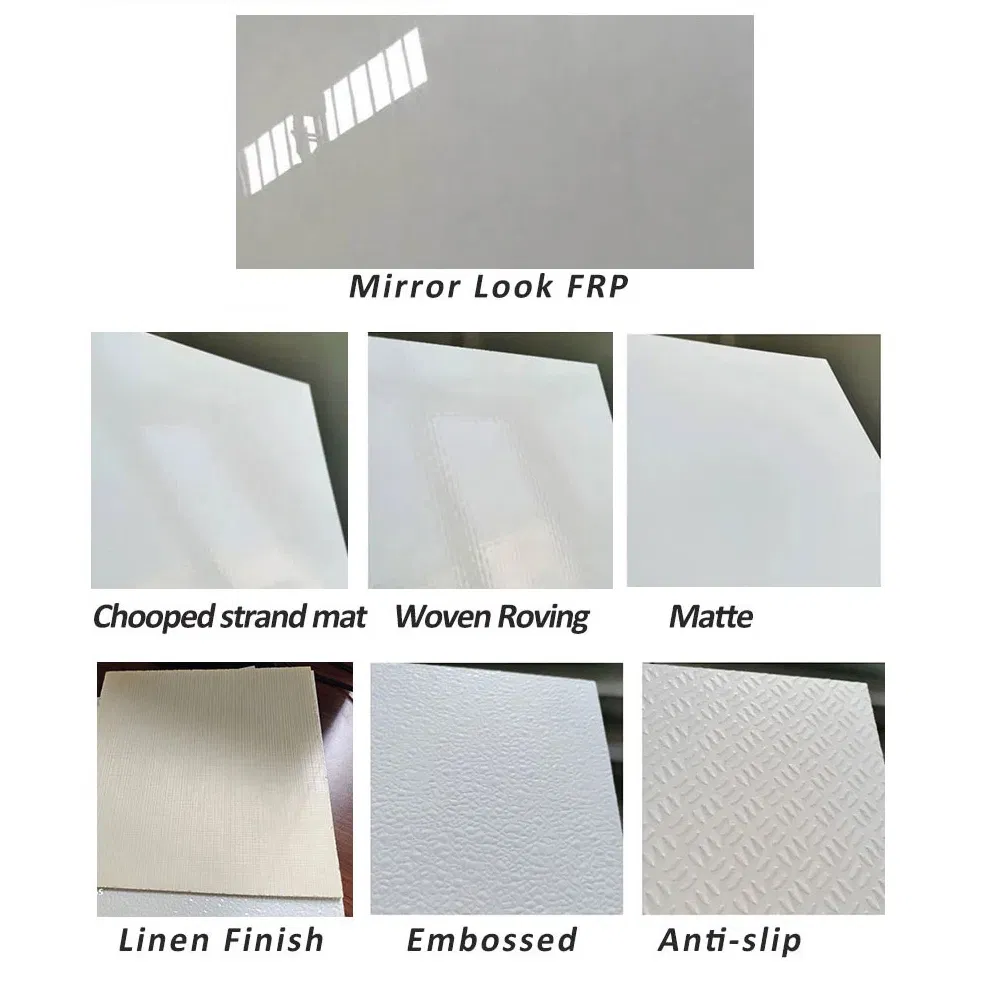 High Glossy FRP Sheets Fiberglass Roll Gel Coat/ Fireproof Smooth FRP Sheet Decoration RV Panels