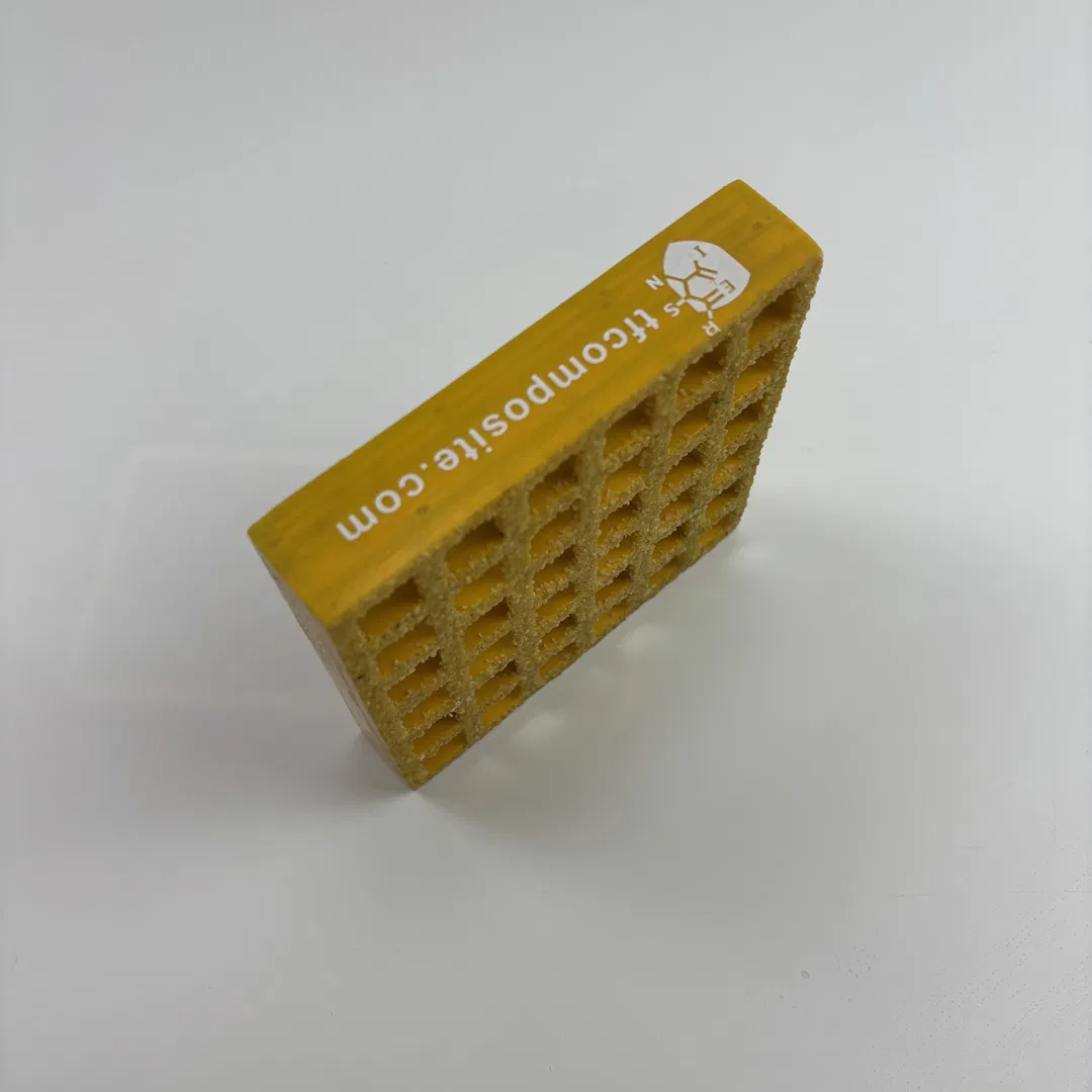 China-Made GRP Pultruded Grating High Load Capacity Marine Deck Offshore Platform Heavy Duty Floor Systems Safety Panels