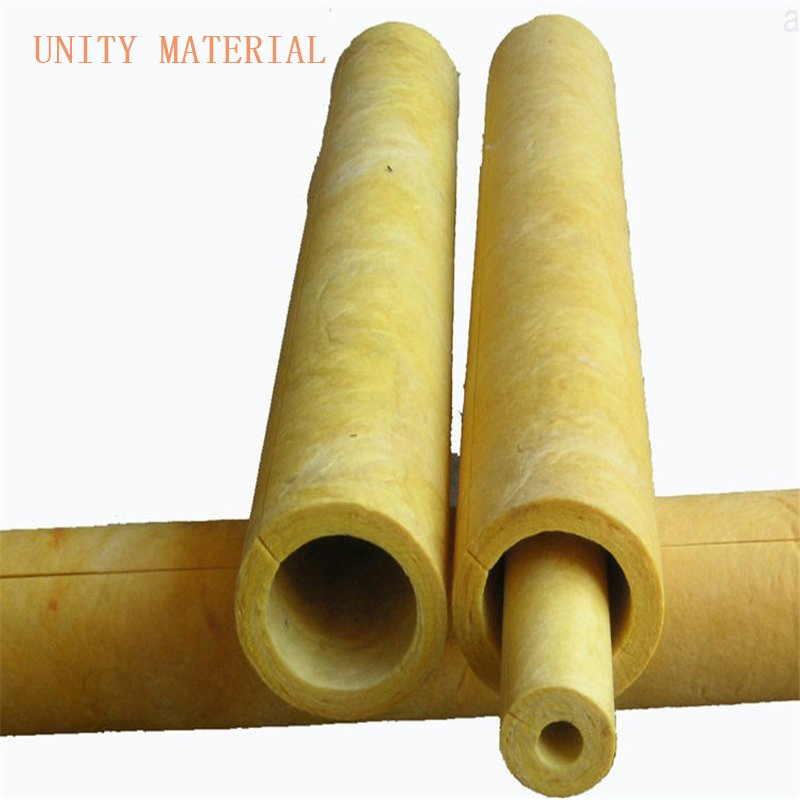 Thermal Insulation Mineral Rock Wool Tube for Hot Water Pipe Lines Insolation
