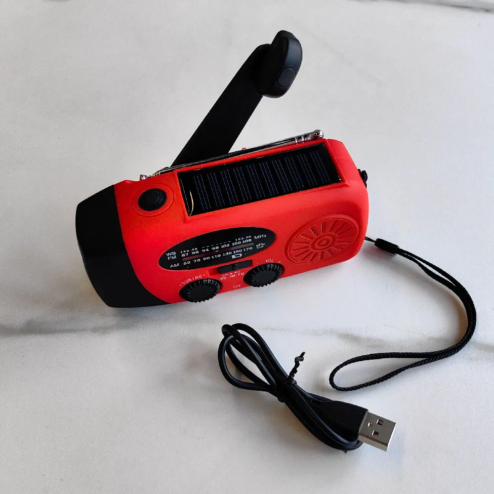 Rechargeable Power Bank Mini Digital Radio Solar Energy Am FM Noaa Emergency Radio
