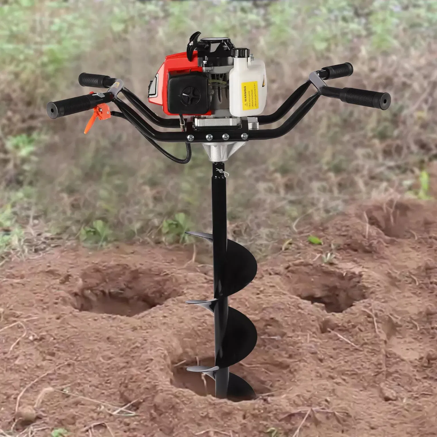 Big Power Engine 62cc Petrol Hole Digger Machine Gasoline Earth Auger (GD620B)