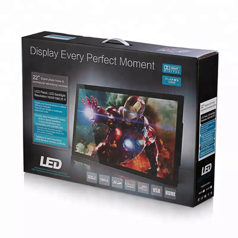 13.3 Inch Advertising LCD Screen Digital Photo Frame with Rechargeable Battery