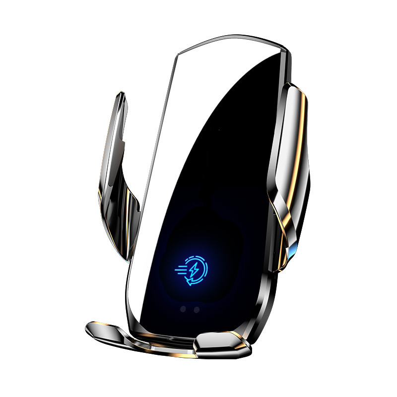 New Wireless Car Charger Mount 15W Fast Charge Auto-Clamping Car Phone Holder