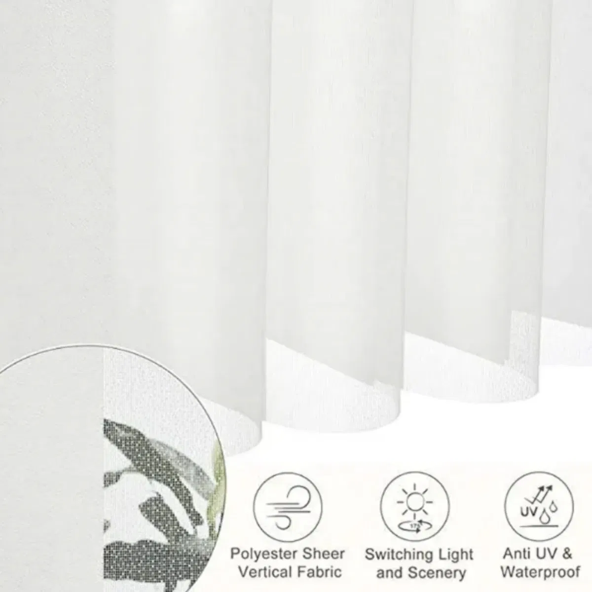 Vertical Blind Fabric Window Bedroom Living Room Use Cordless Vertical Blind for Home