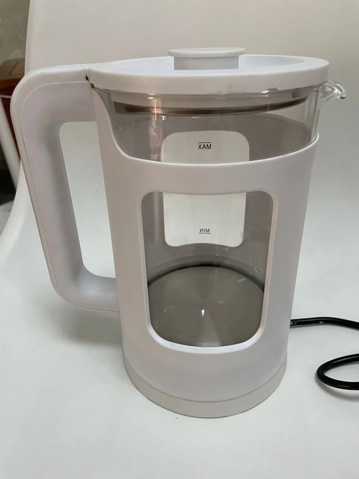 Custom Logo Household Plastic Handles Electric Glass Kettle Large Capacity