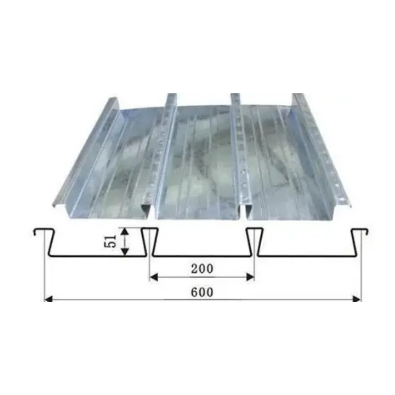 Yx51-200-600-0.8mm Thick Closed Deck Flooring Sheet