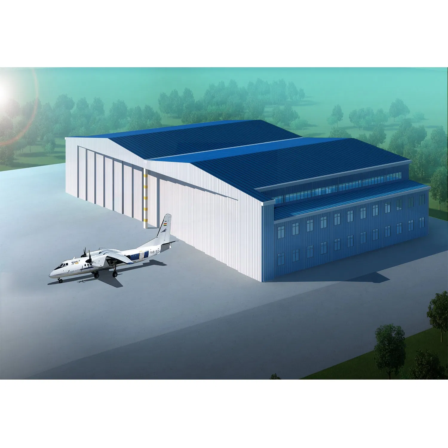Prefab Steel Frame Structure Swimming Pool Canopy / Shade Structure