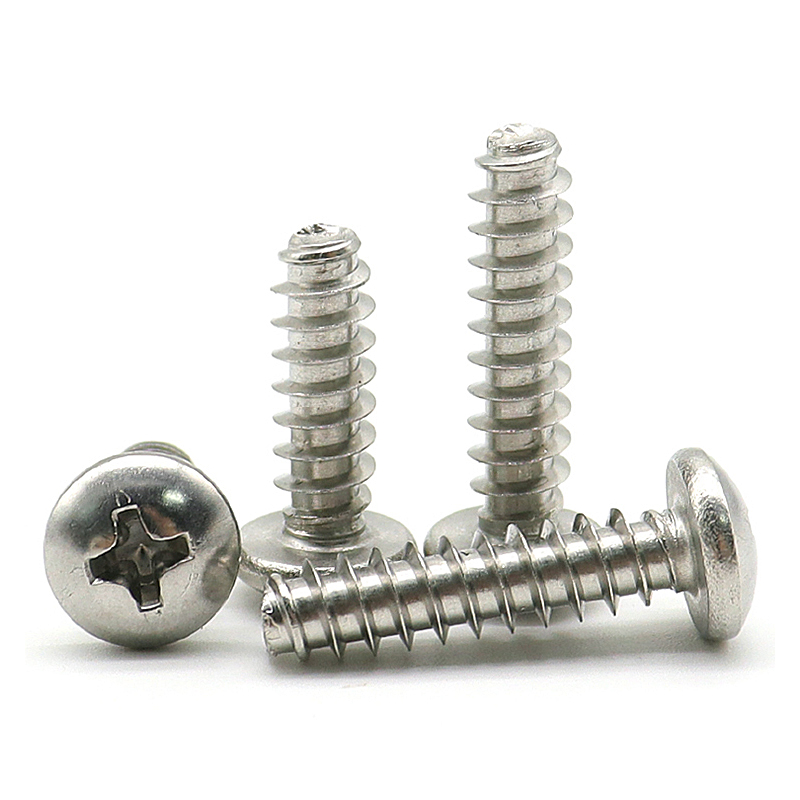 SS304/316 Stainless Steel Phillips Truss/Button/Pan Head Sheet Metal Board Type-B Screw
