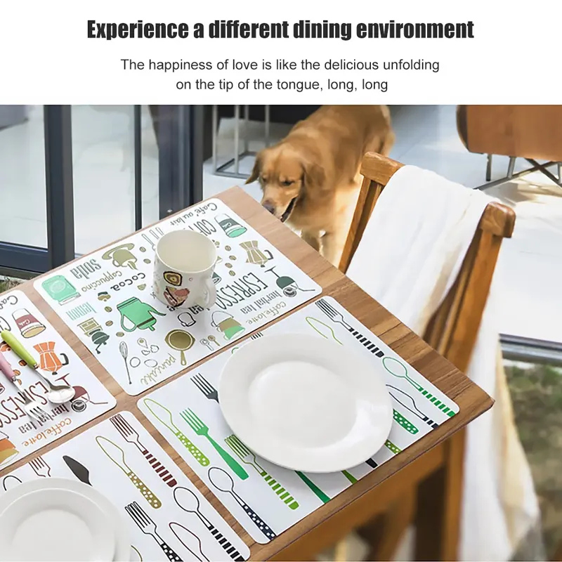 New Washable Plastic PP Table Mat with Unique Design for Protection Dining