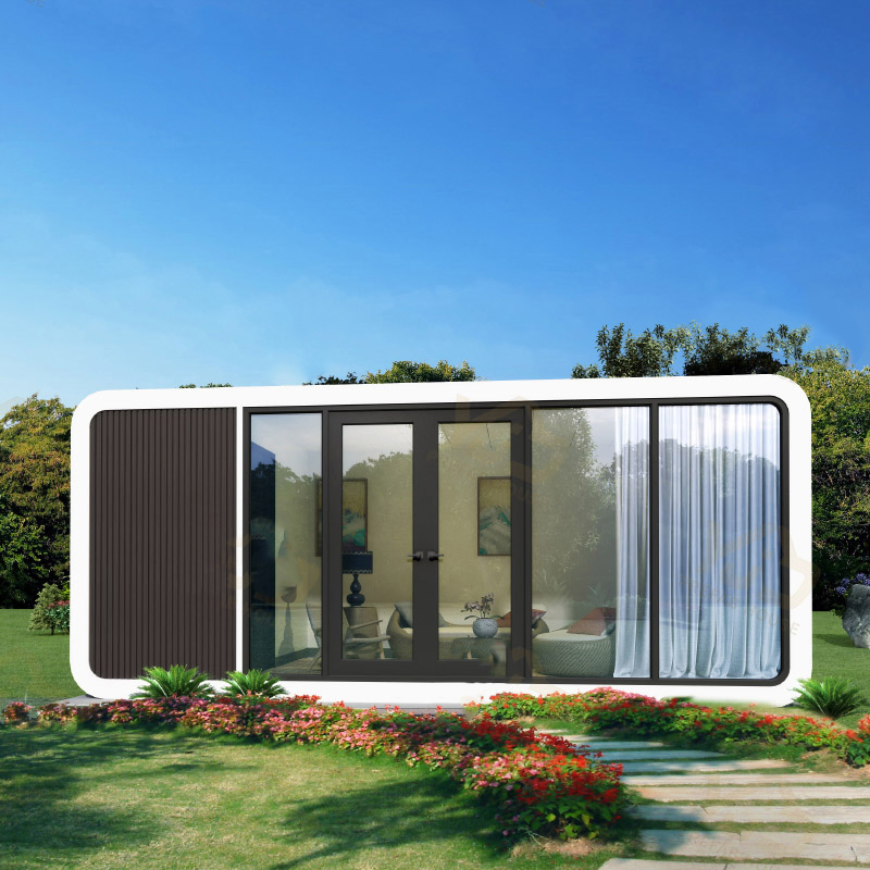 High Quality Earthquake Resistant Easily Movable Mobile Prefab Cabin Apple Capsule House