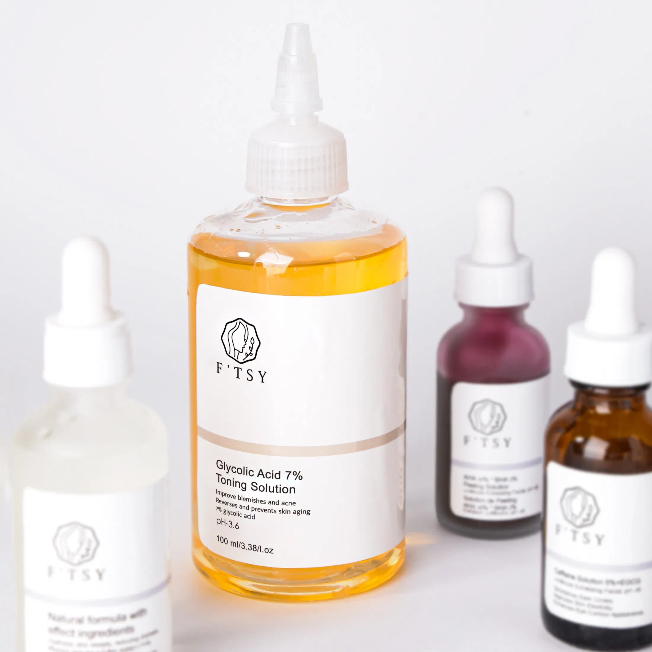 Exfoliating Aha 30% BHA 2% Peeling Solution Anti Acne Serum Polypeptide Anti Aging Caffeine Essence