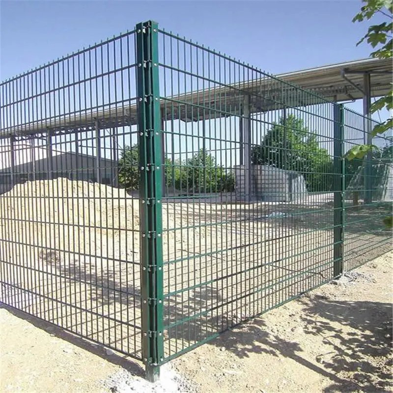 Easy Assembly Durable Hot Dipped Galvanized Double Wire Fence Panel for Double Wire Fencing Double Rod Fence Double Mat Fence for Home Garden 868/656 Fencing
